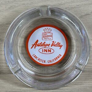 Vtg WESTERN Motels Antelope Valley Inn Lancaster CA Red White Clear Best Western